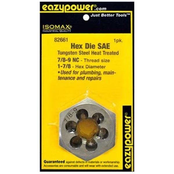 7 by 8-9 NC 1.87 in. Hex Die, Eazypower, Mfr#: 249530